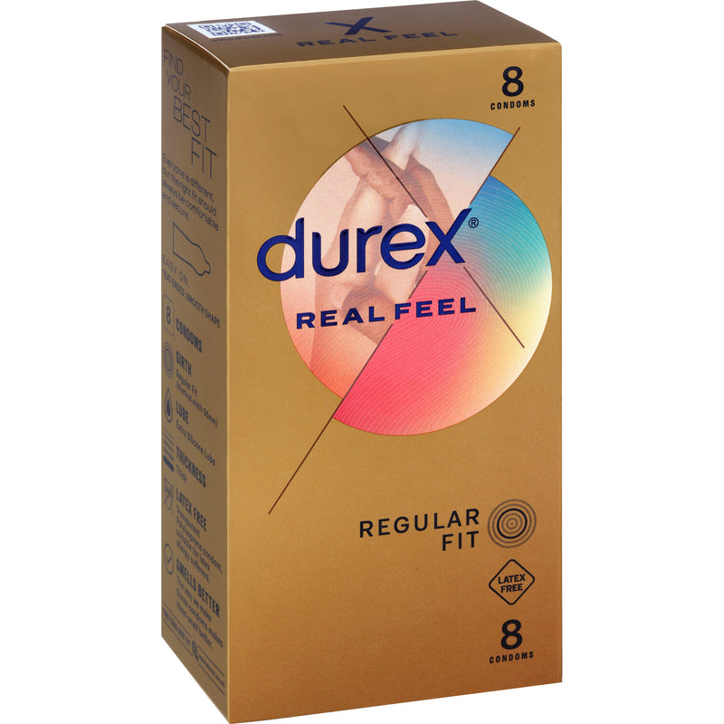 Durex Real Feel Condoms Natural Skin Feeling 8 Pack