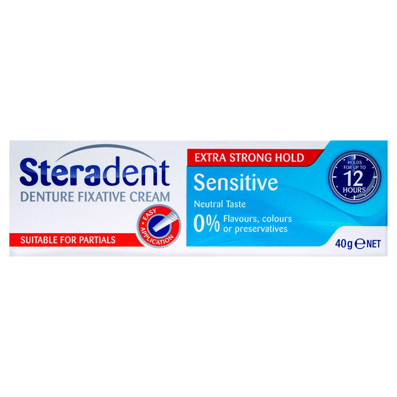 Steradent Denture Sensitive Fixative Cream 40g