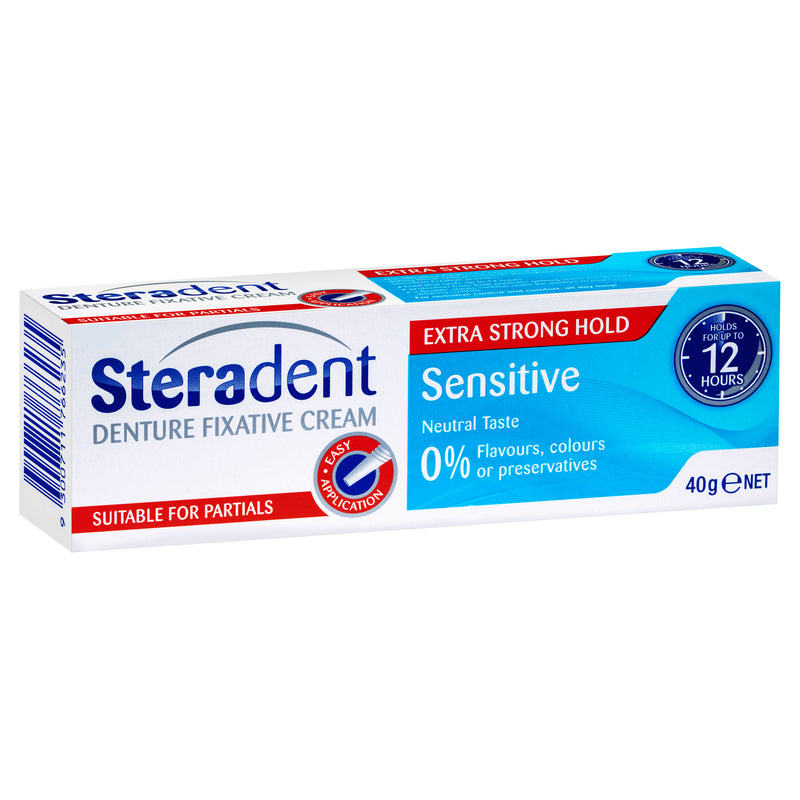 Steradent Denture Sensitive Fixative Cream 40g