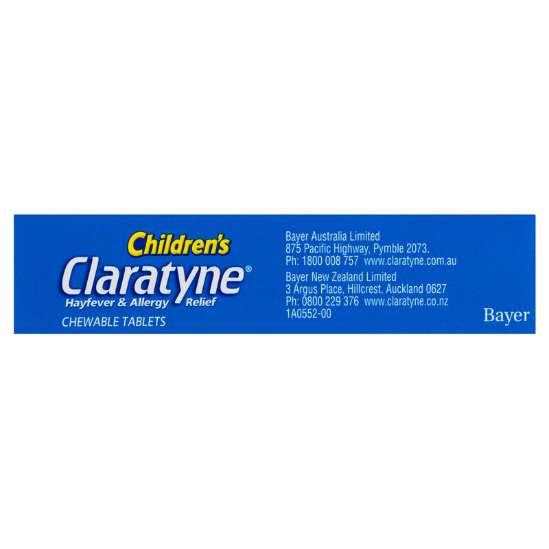 Children's Claratyne Allergy & Hayfever Relief Antihistamine Grape Flavoured Chewable Tablets 10 pack