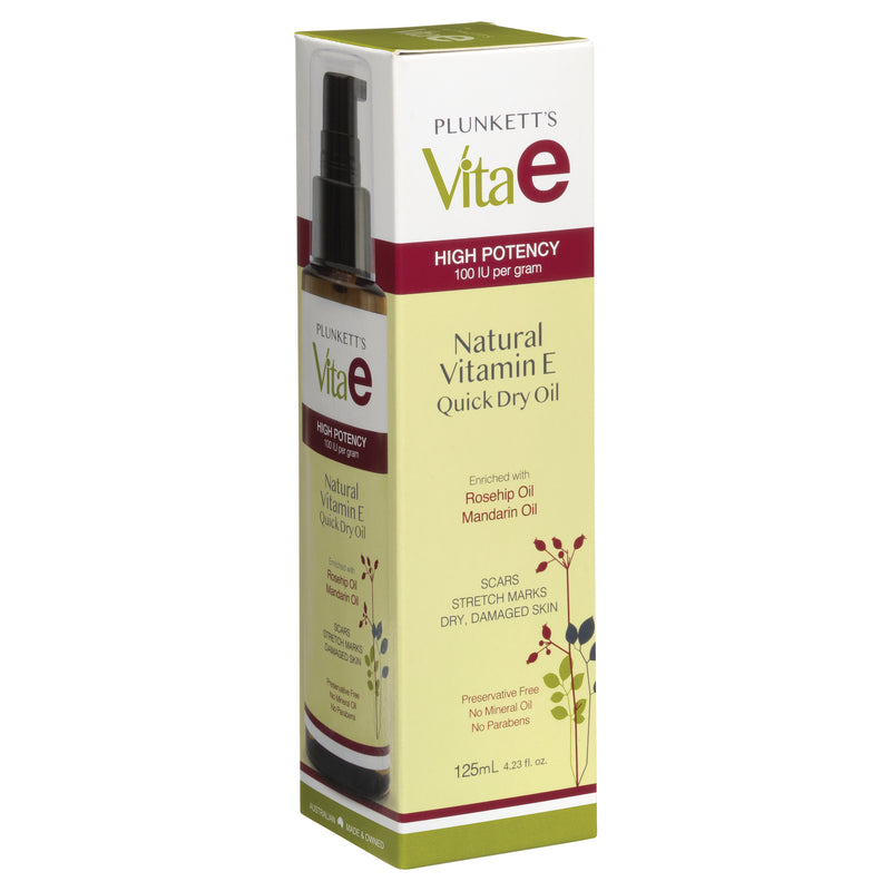 Plunkett's Vita E Natural Vitamin E Quick Dry Oil 125mL