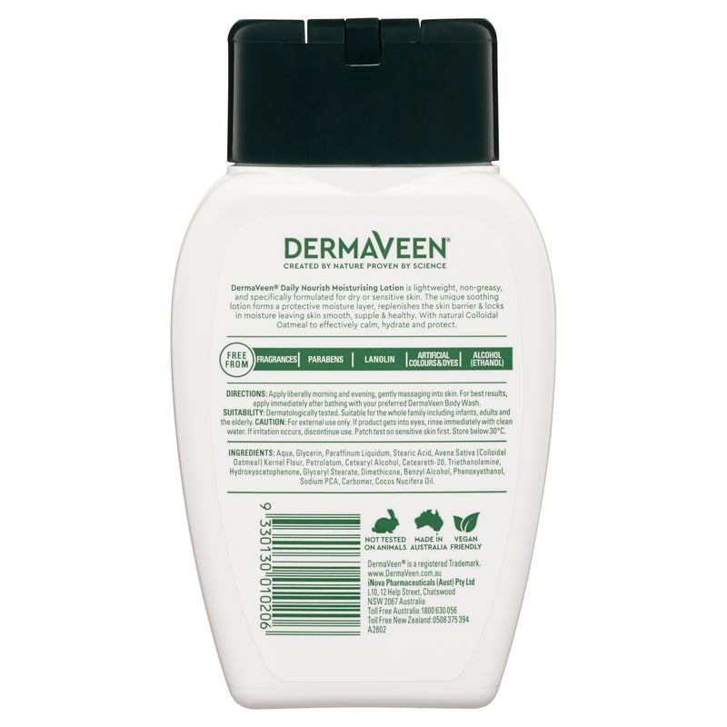 DermaVeen Daily Nourish Moisturising Lotion 250mL