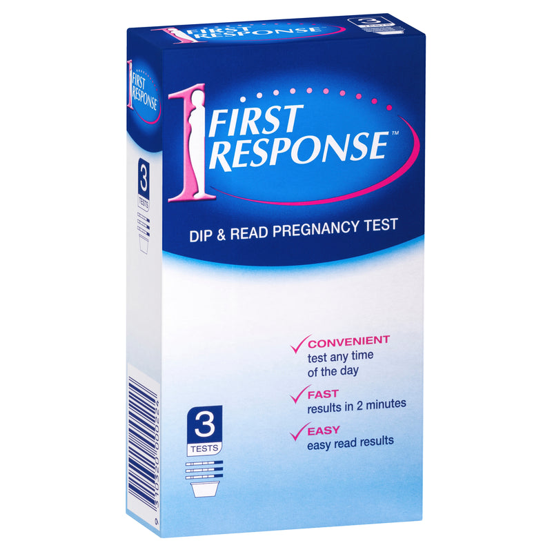 First Response Dip and Read Pregnancy Test 3 Pack