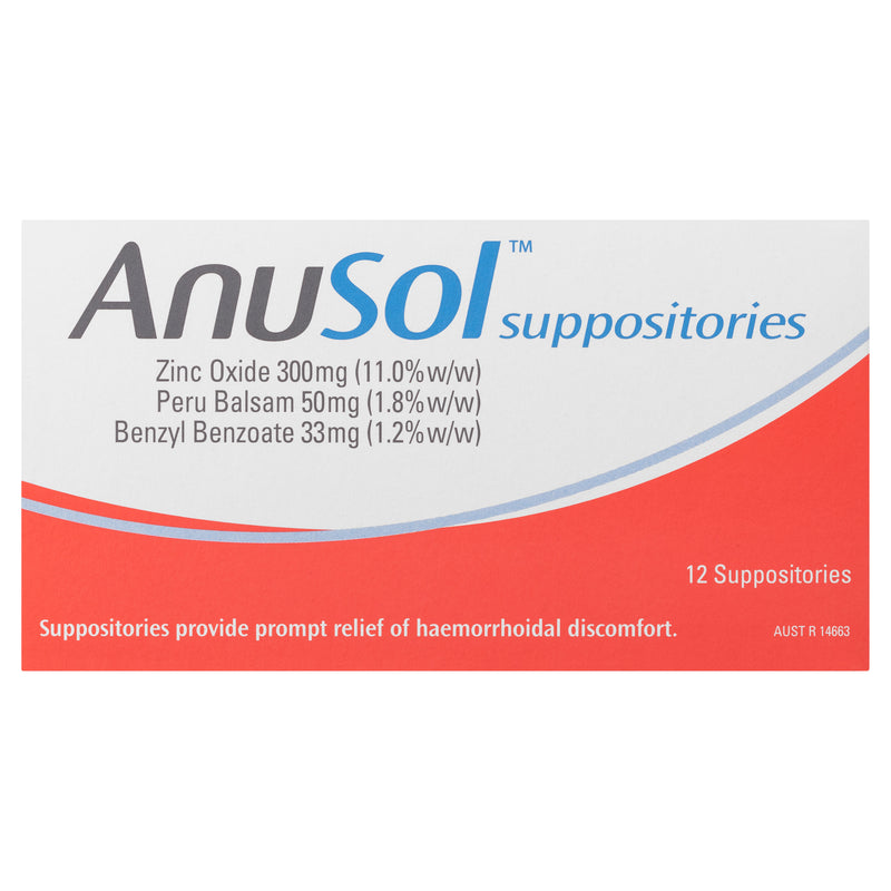 Anusol Suppositories 12pack