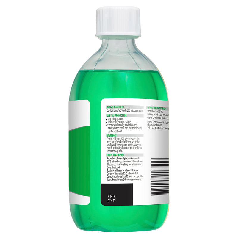 Cepacol Antibacterial Mint Mouthwash 500ml