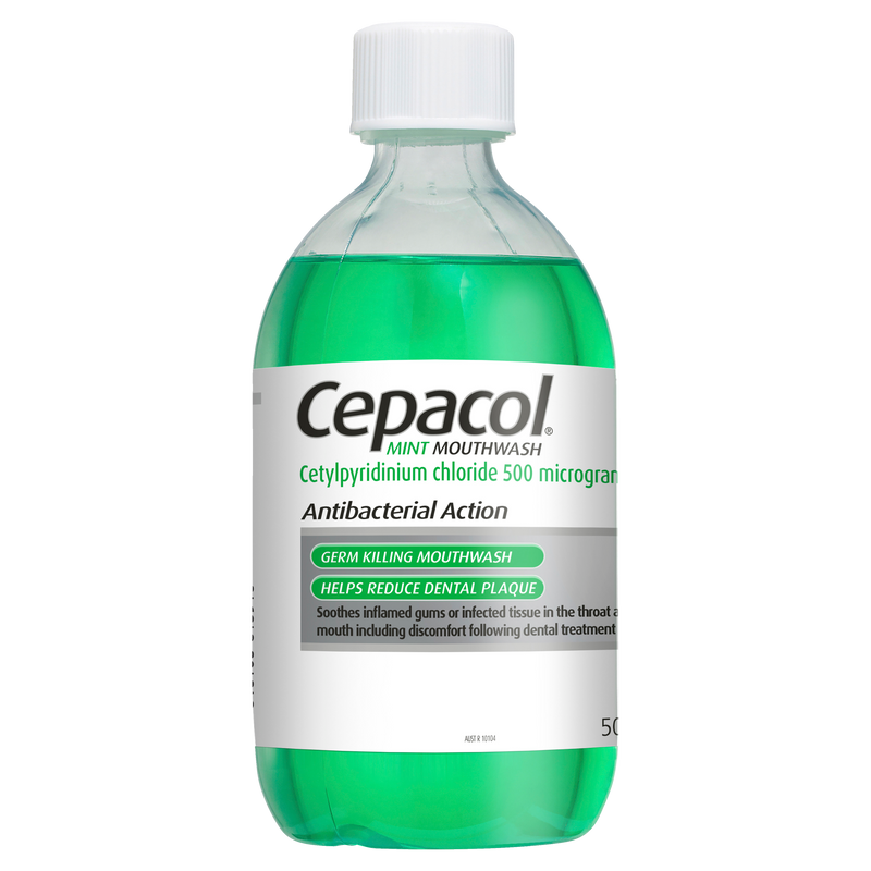 Cepacol Antibacterial Mint Mouthwash 500ml