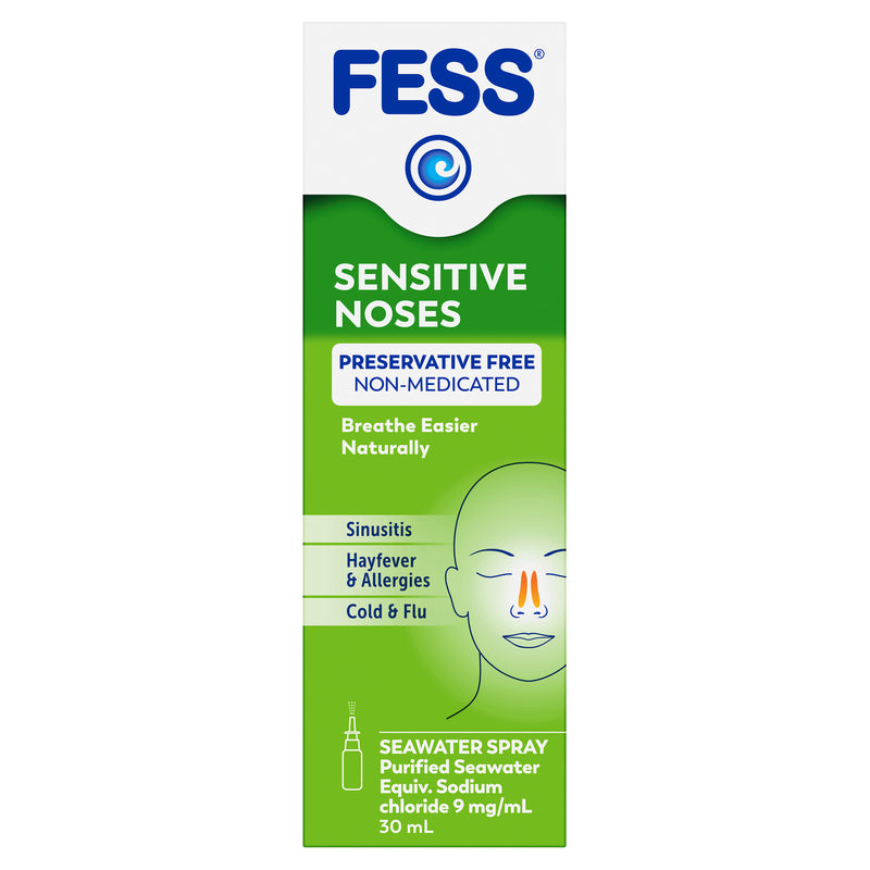 FESS Sensitive Noses Seawater Nasal Saline Spray Spray 30mL