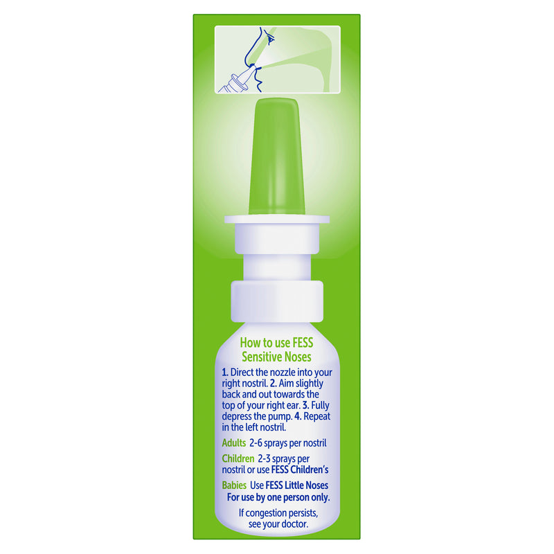 FESS Sensitive Noses Seawater Nasal Saline Spray Spray 30mL