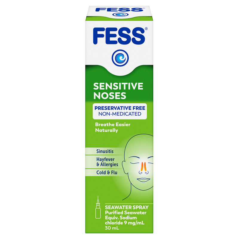 FESS Sensitive Noses Seawater Nasal Saline Spray Spray 30mL