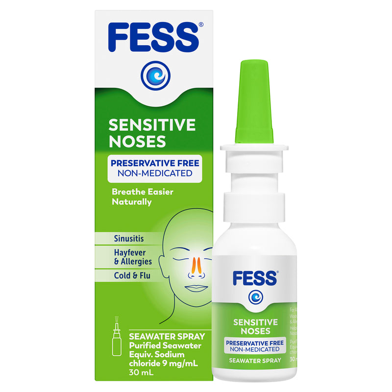 FESS Sensitive Noses Seawater Nasal Saline Spray Spray 30mL