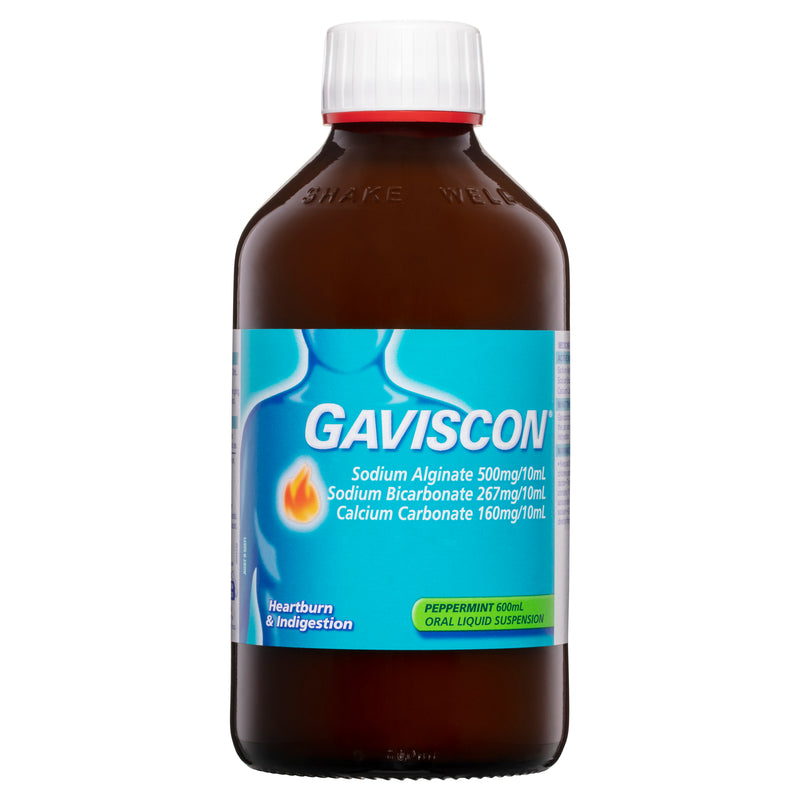 Gaviscon Core Peppermint Liquid Heartburn & Indigestion Relief 600ml