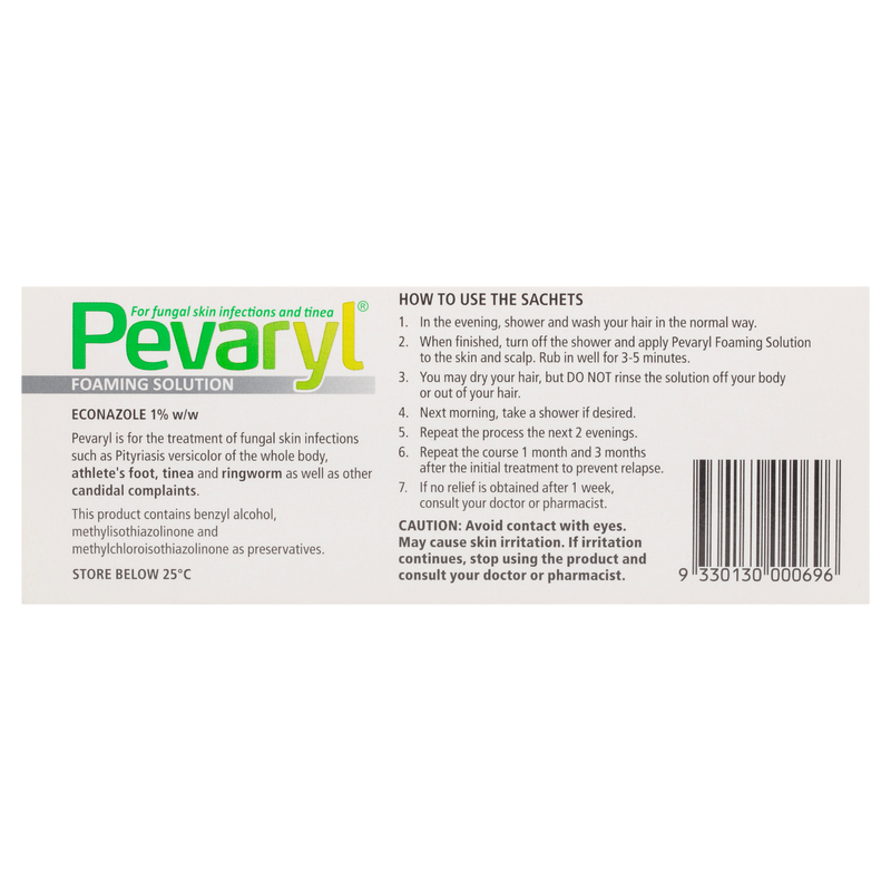 Pevaryl Anti-Fungal Foaming Solution 10g