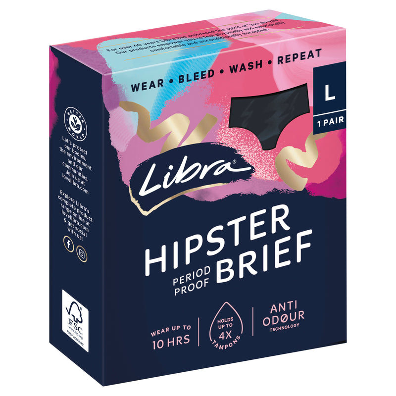 Libra Hipster Period Underwear L