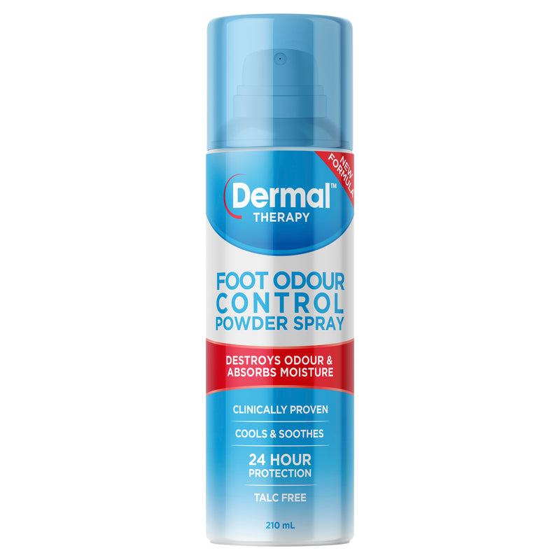 Dermal Therapy Foot Odour Control Powder Spray 210mL (New Formula)