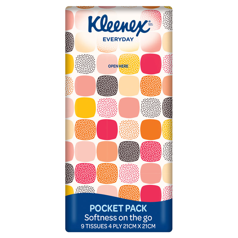 Kleenex Everyday Pocket Pack 4  Ply Facial Tissues 6x9 Pack