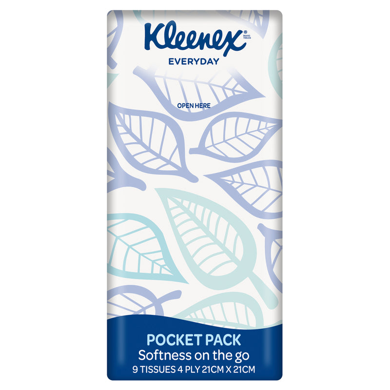 Kleenex Everyday Pocket Pack 4  Ply Facial Tissues 6x9 Pack