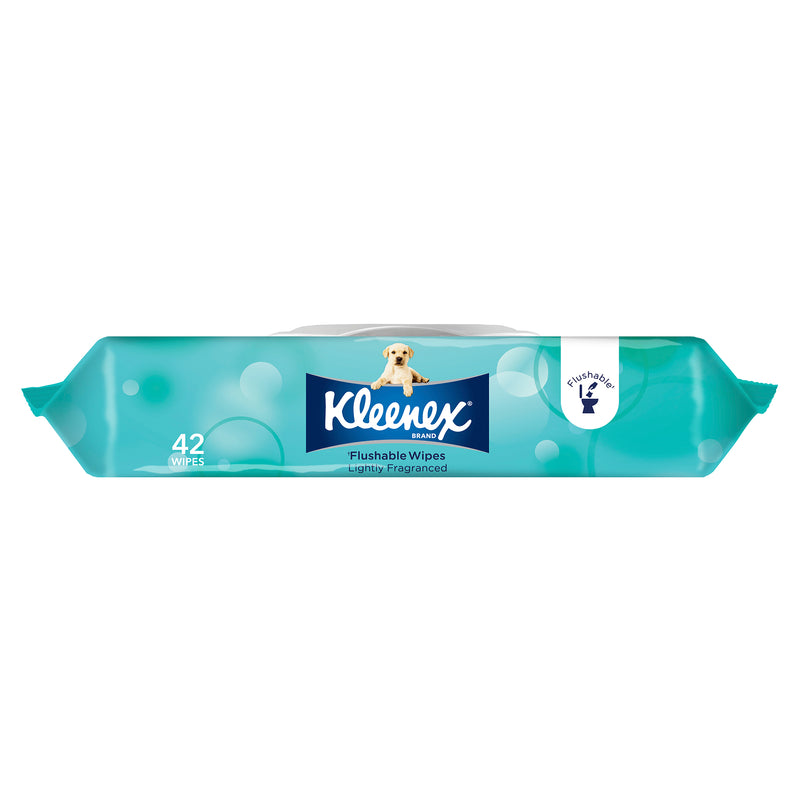 Kleenex Flushable Wipes Scented 42 Pack