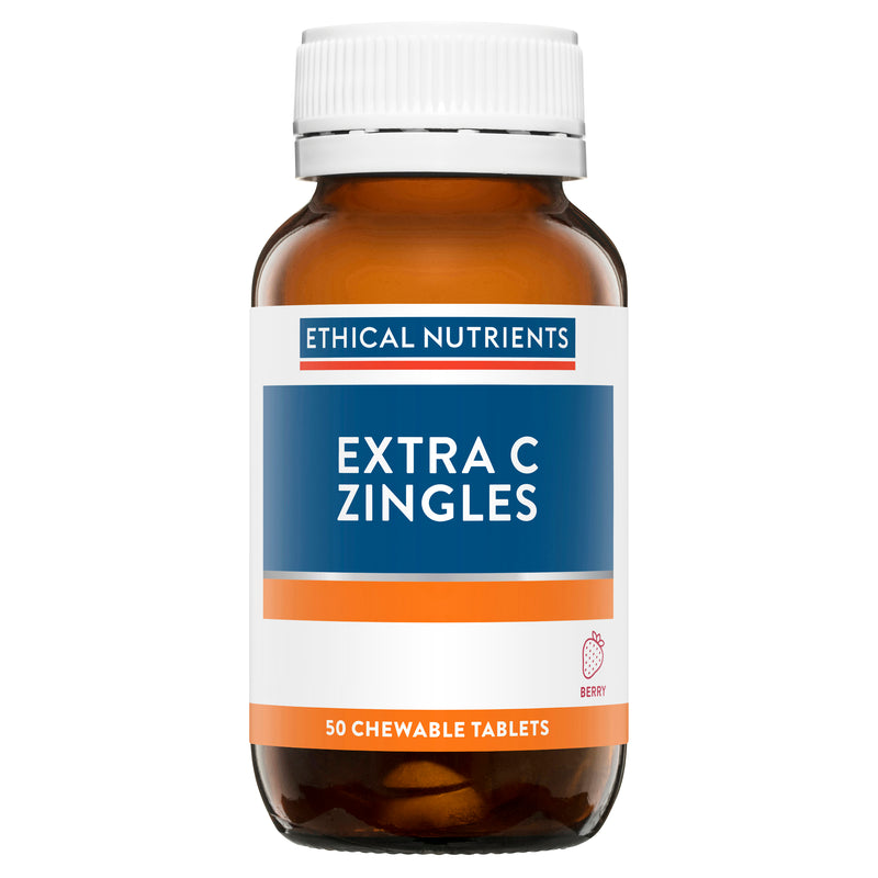 Ethical Nutrients Extra C Zingles Berry 50 Tablets