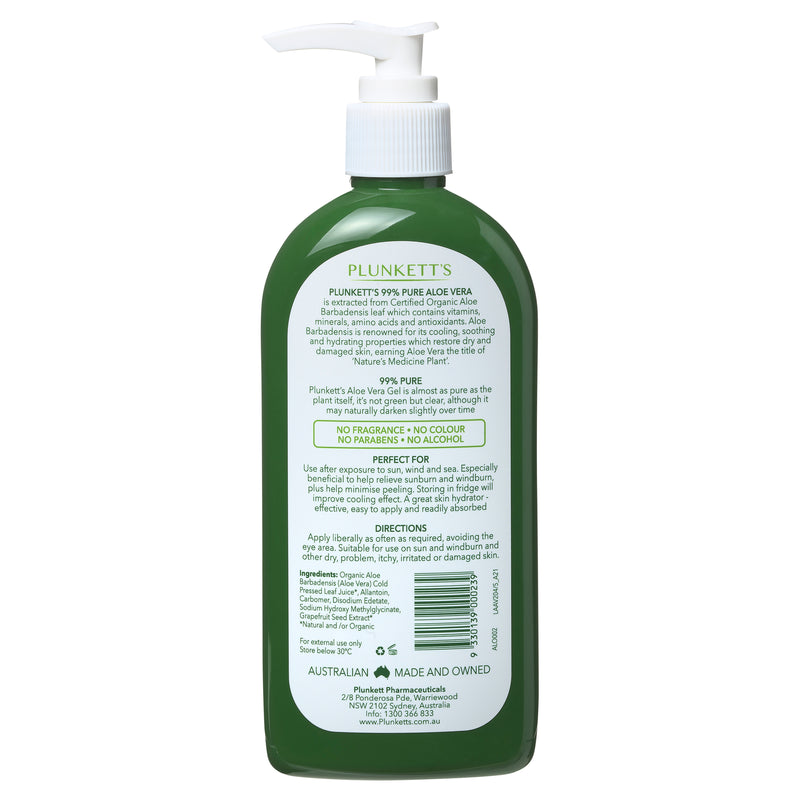 Plunkett's 99% Pure Aloe Vera Soothing Gel 240mL