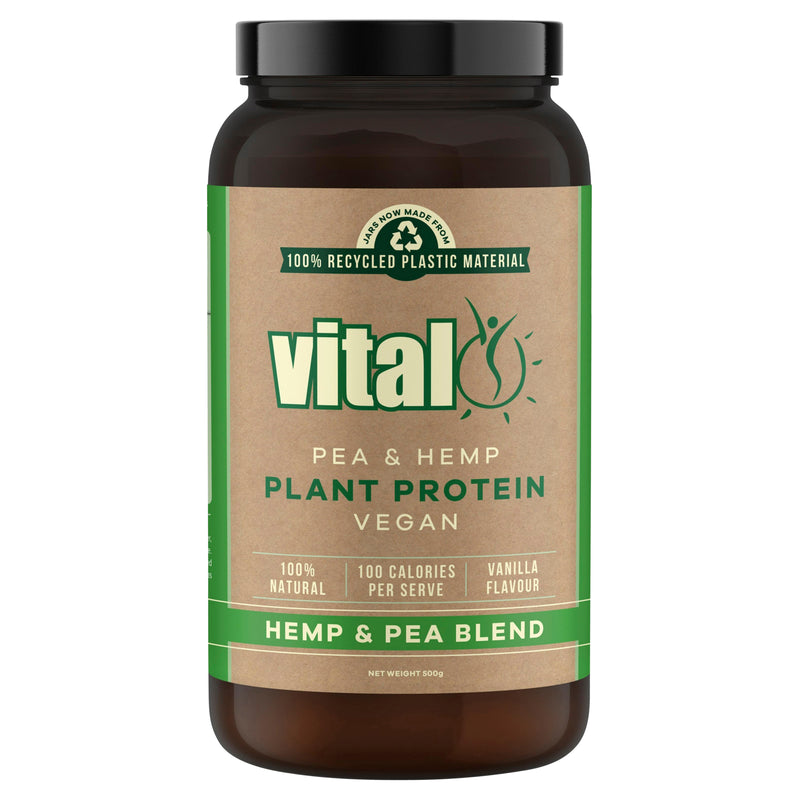 Vital Plant Protein Pea & Hemp Powder Blend 500GM