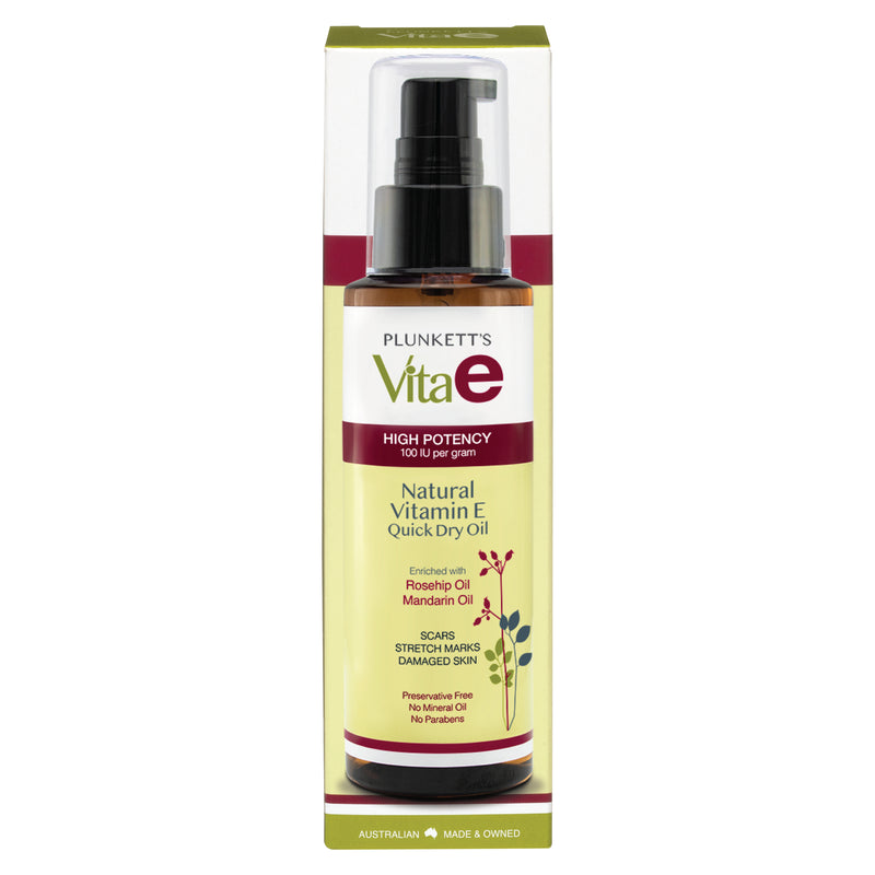 Plunkett's Vita E Natural Vitamin E Quick Dry Oil 125mL