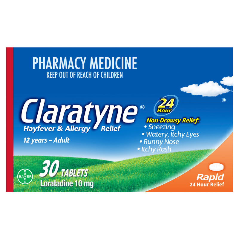 Claratyne Allergy & Hayfever Relief Antihistamine Tablets 30 pack