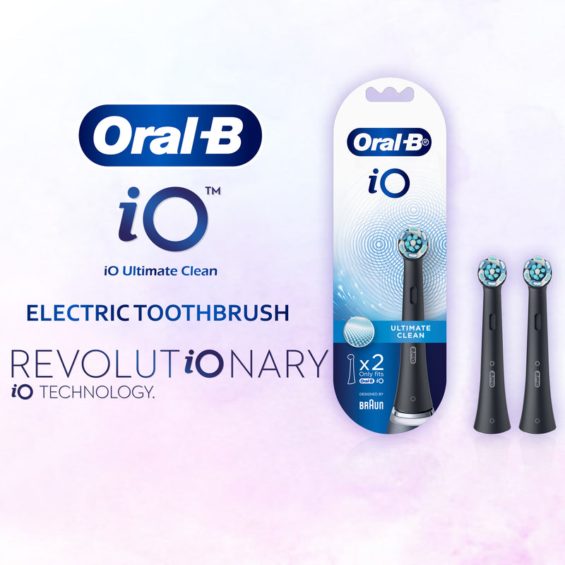 Oral-B IO Ultimate Clean Black Replacement 2pk