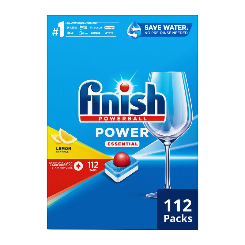 Finish Power Essential Lemon 112pk