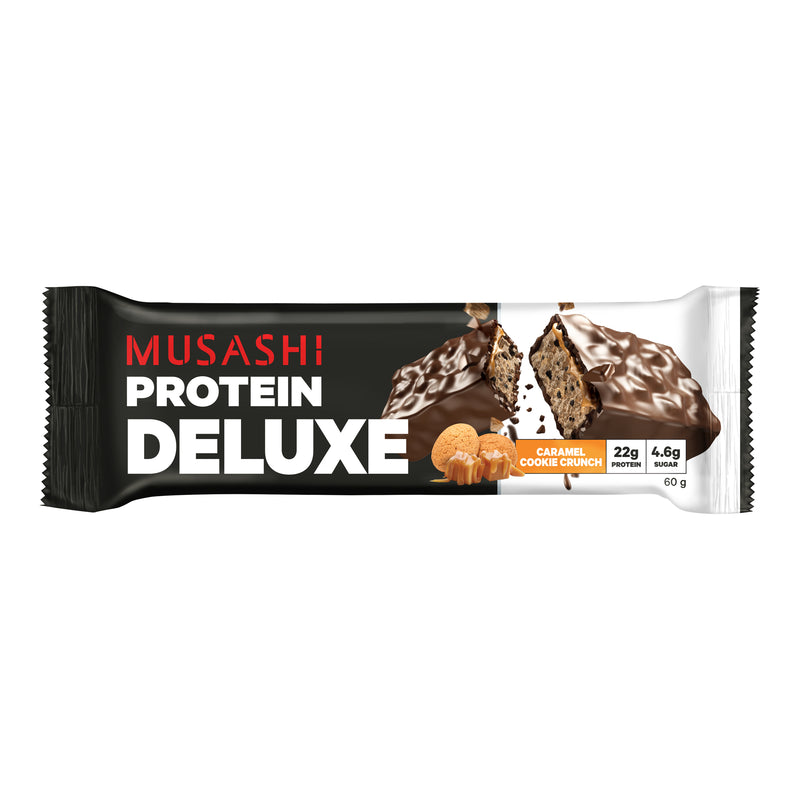 Musashi Deluxe Protein Bar Caramel Cookie Crunch 60g