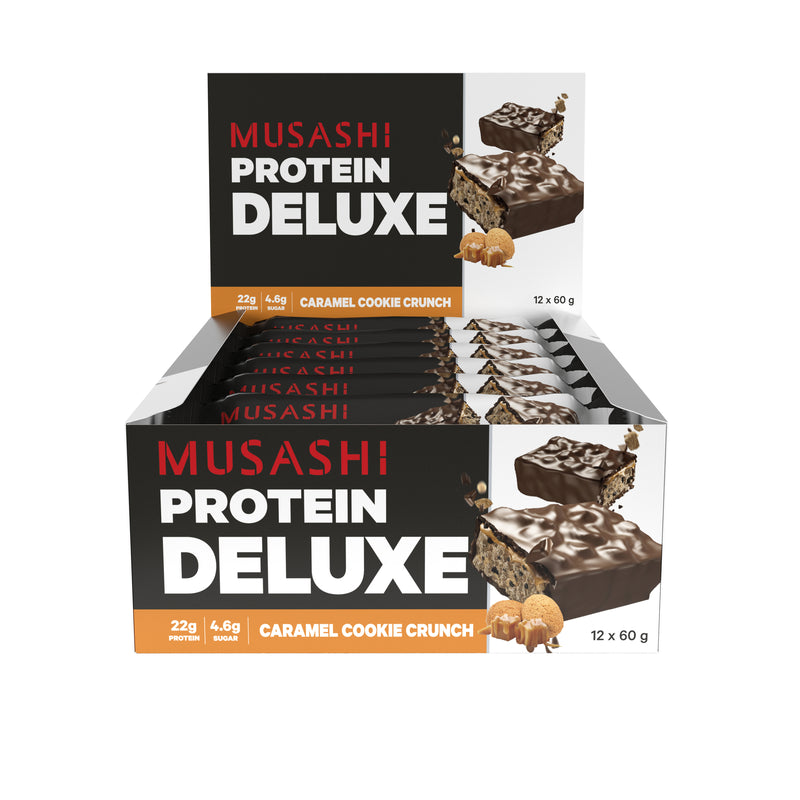 Musashi Deluxe Protein Bar Caramel Cookie Crunch 60g