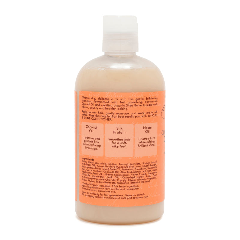 Shea Moisture Coconut & Hibiscus Curl & Shine Shampoo 384mL