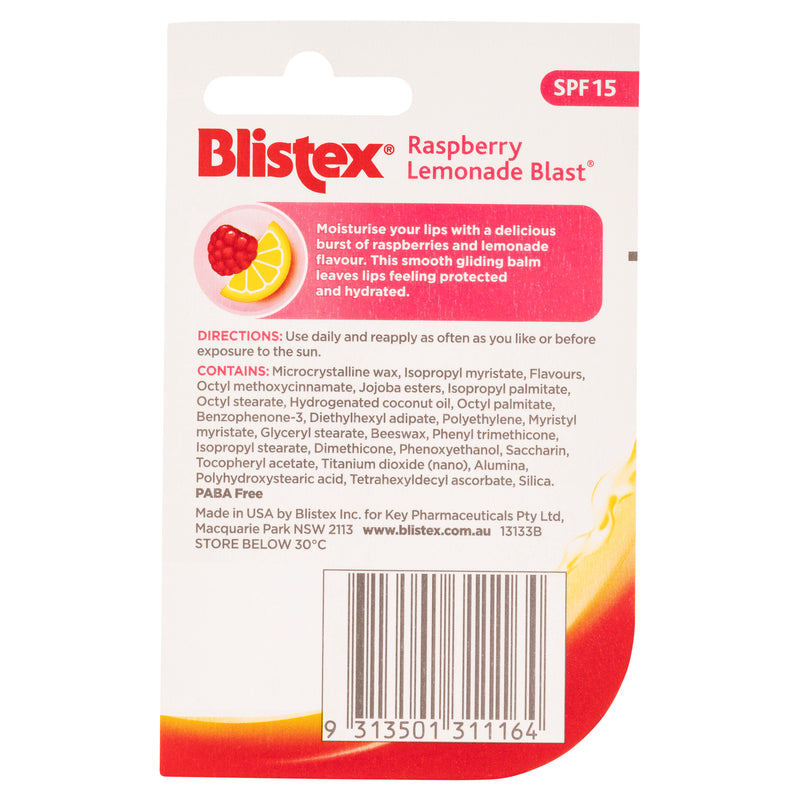 Blistex Raspberry Lemonade Blast SPF15 4.25g