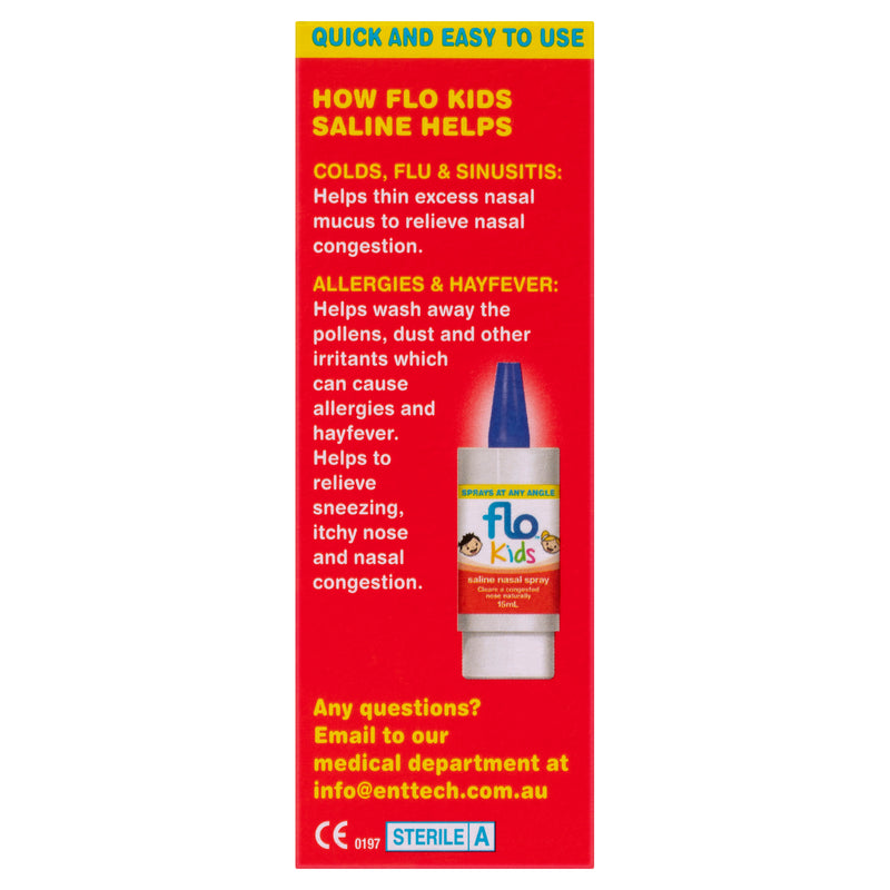 Flo Kids Saline Nasal Spray 15ml