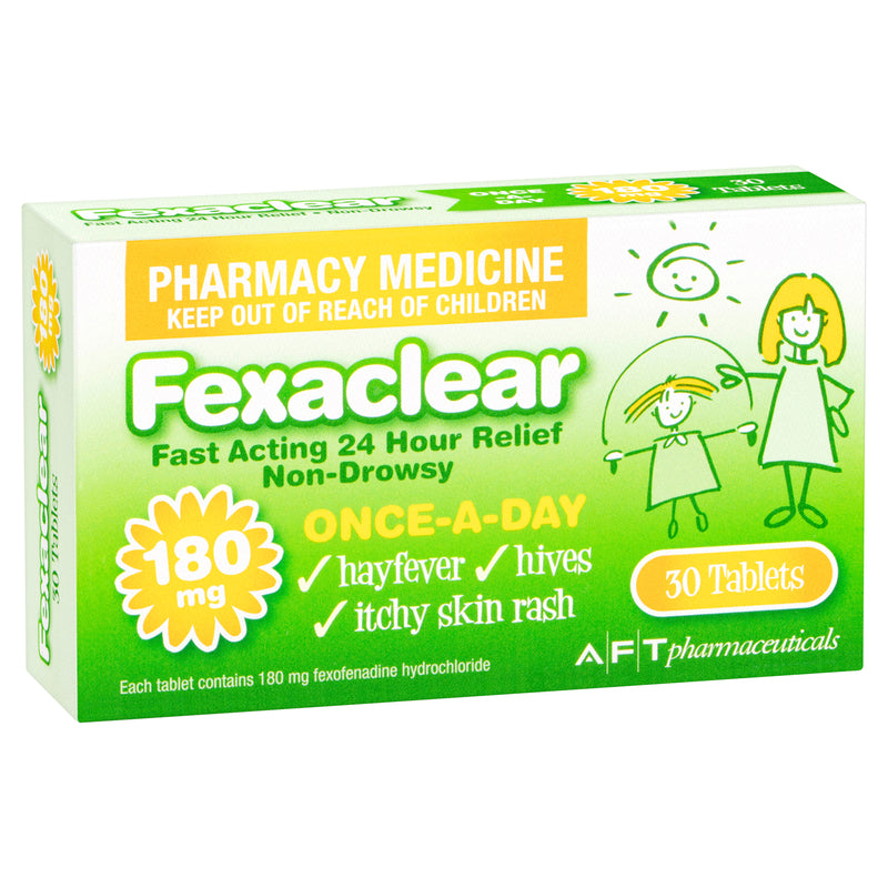 Fexaclear® Hayfever & Allergy Relief 180mg 30 Tablets