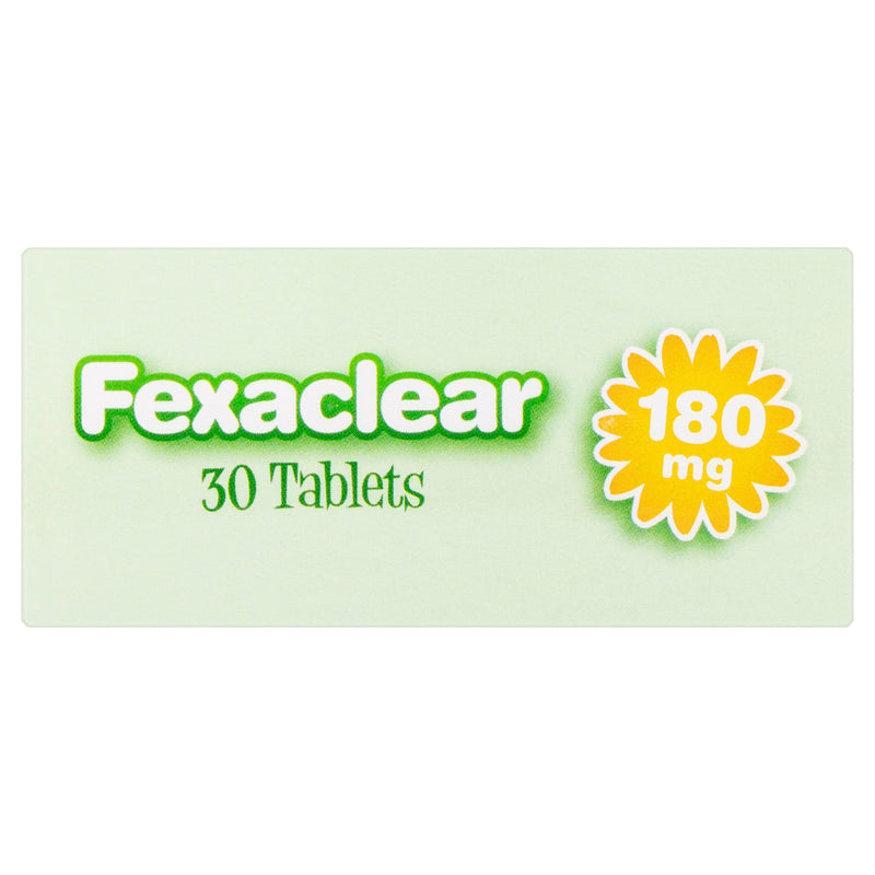 Fexaclear® Hayfever & Allergy Relief 180mg 30 Tablets