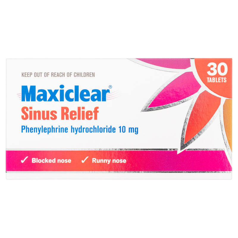 Maxiclear® Sinus Relief 30 Tablets