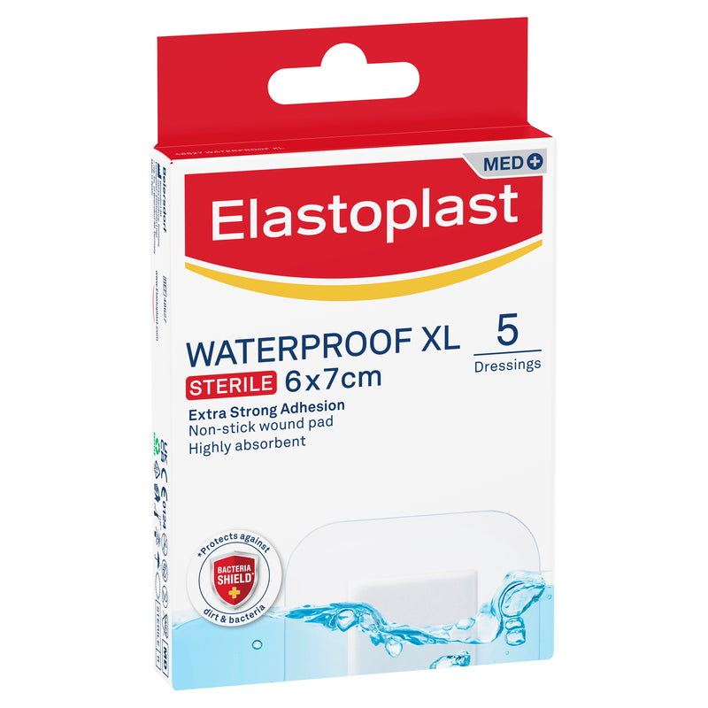 Elastoplast Aqua Protect Skin Tone Dressing 6cmx7cm 5 Pack