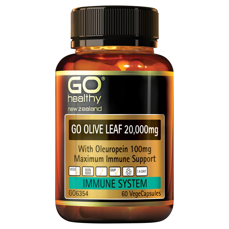 GO Healthy GO Olive Leaf 20,000mg 60 VCaps