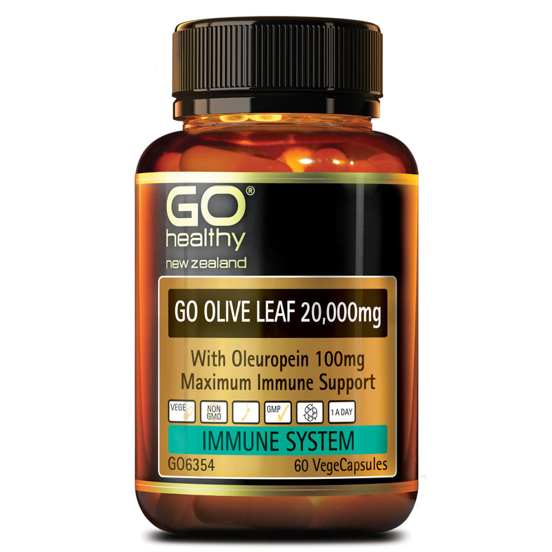 GO Healthy GO Olive Leaf 20,000mg 60 VCaps