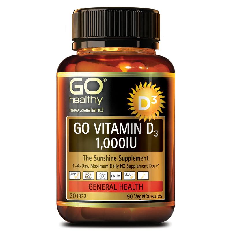 GO Healthy GO Vitamin D3 1000IU 90 VCaps