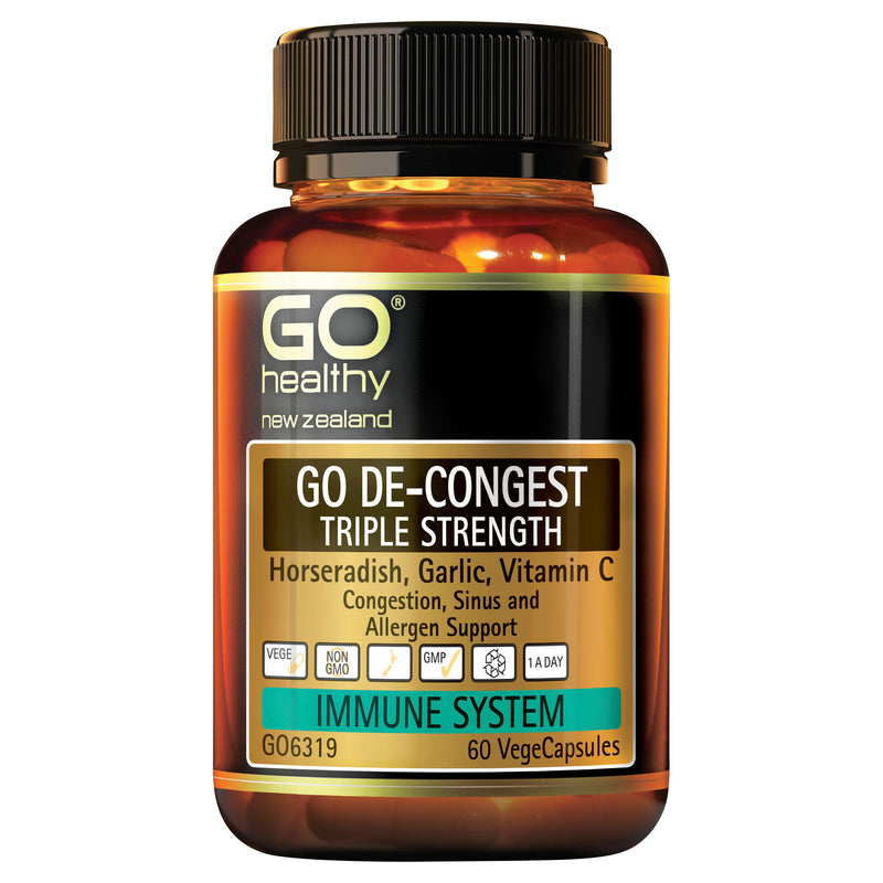 GO Healthy GO De-Congest Triple Strength 60 VCaps