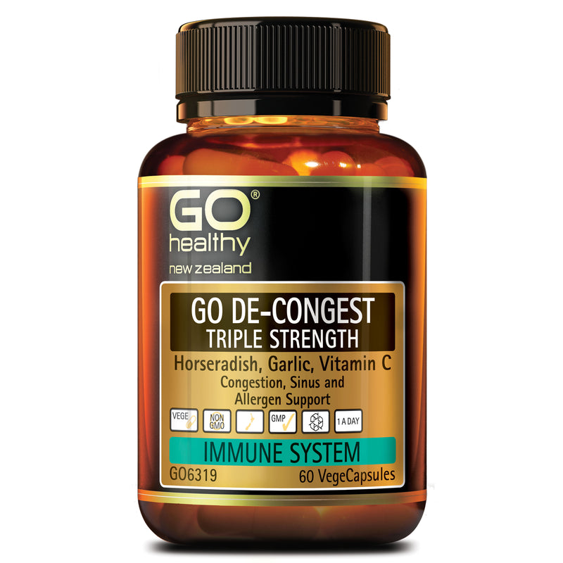 GO Healthy GO De-Congest Triple Strength 60 VCaps