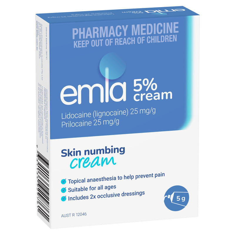 Emla Cream 5% Topical Anaesthetic 5g