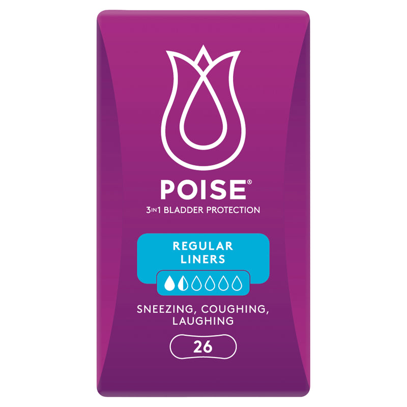 Poise Liners For Bladder Leaks Regular 26 Pack