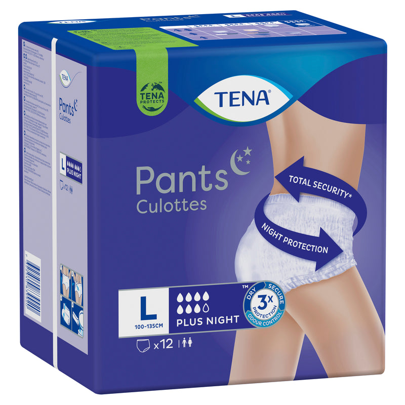 Tena Pants Plus Night Large 12 Pack