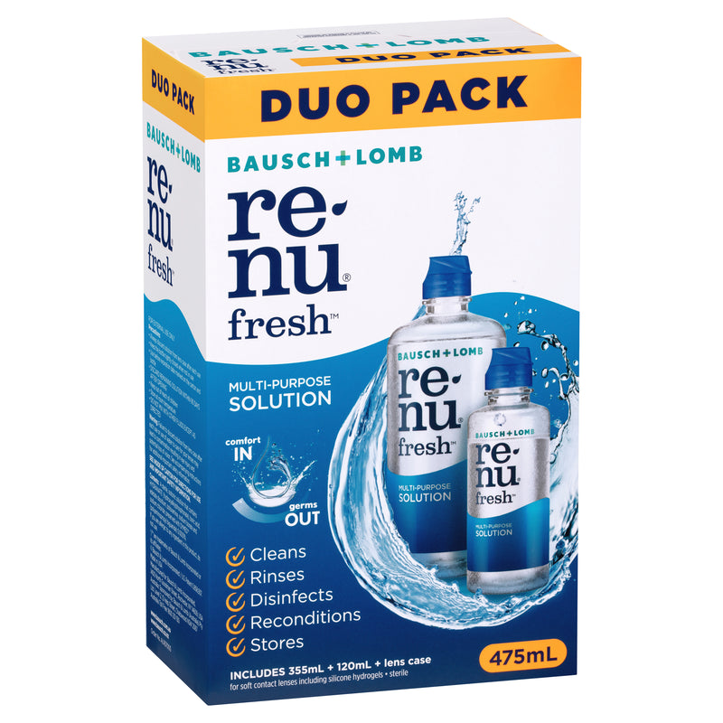 Renu Fresh Multi Purpose Solution Duo 355ml +120ml