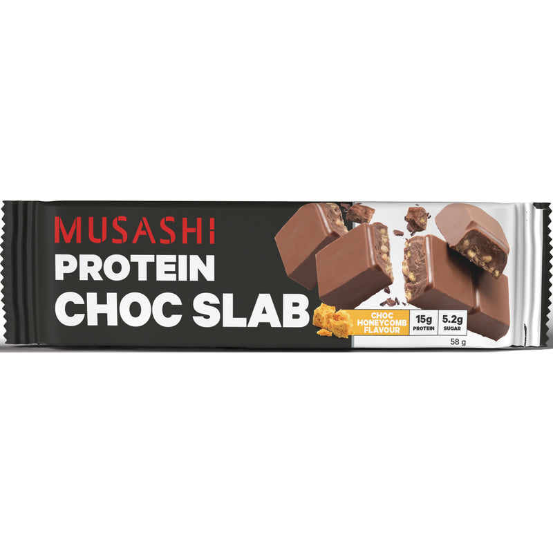 Musashi Protein Choc SLAB Honeycomb 58g