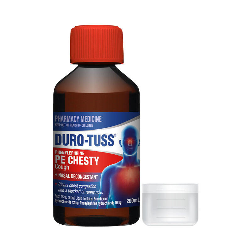 Duro-Tuss PE Chesty Cough + Nasal Decongestant 200mL