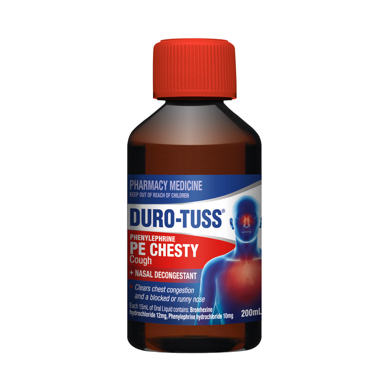 Duro-Tuss PE Chesty Cough + Nasal Decongestant 200mL