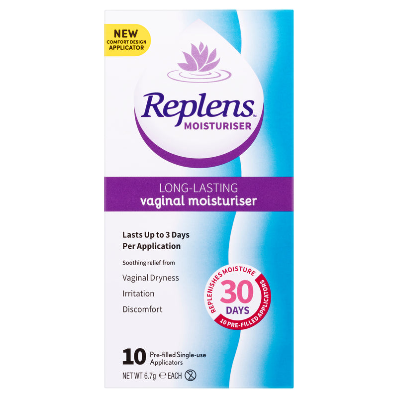 Replens Long Lasting Vaginal Moisturiser 10 Pack